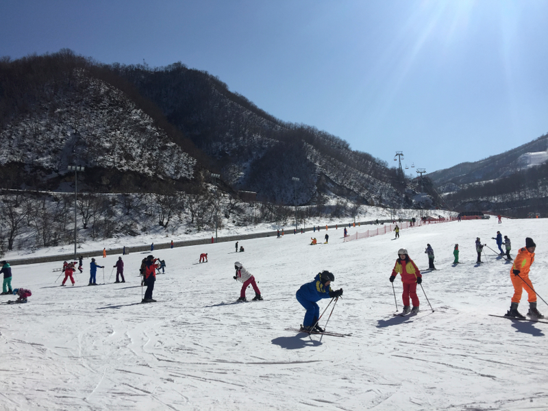 El resort de esquĂ construido en Wonsan. AP